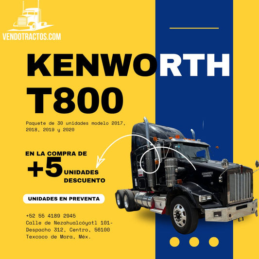 🚛Kenworth T800 2017 | Máximo desempeño en México