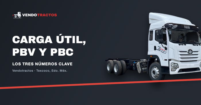 Carga útil, PBV y PBC: los tres números que confunden al comprar camión