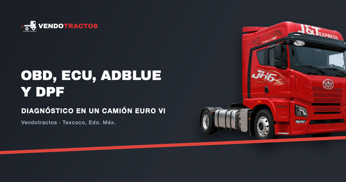 Diagnóstico electrónico en un camión Euro VI: qué son OBD, ECU, AdBlue y DPF