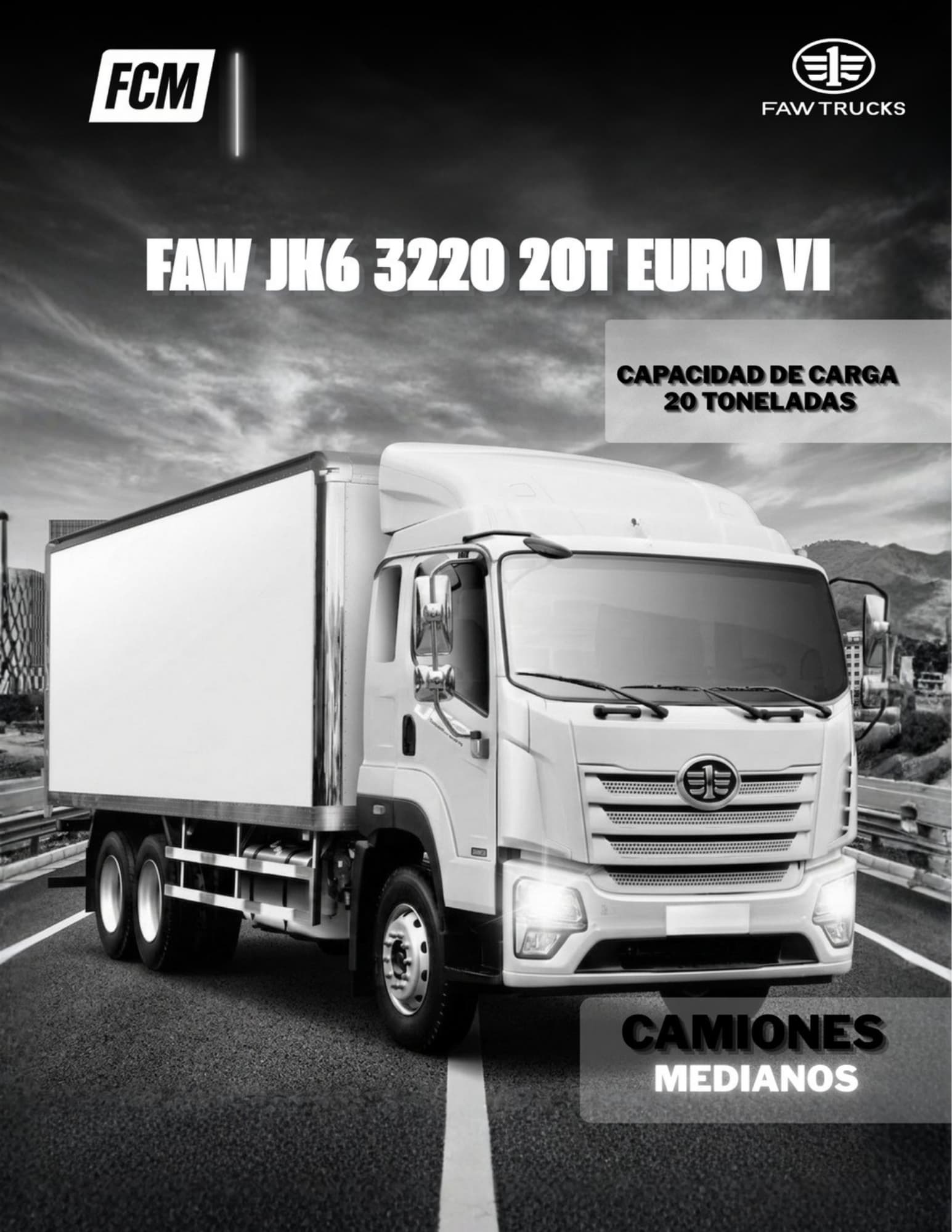 FAW JK6 20T 3220 Euro VI 2026 — vista 4 del camión FAW Euro VI 2026