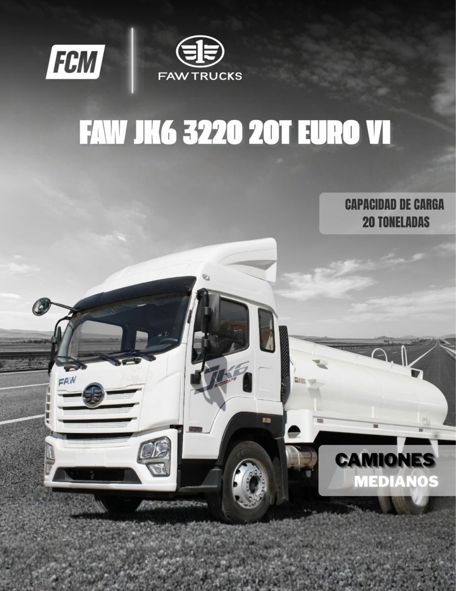 FAW JK6 20T 3220 Euro VI 2026 — vista 5 del camión FAW Euro VI 2026