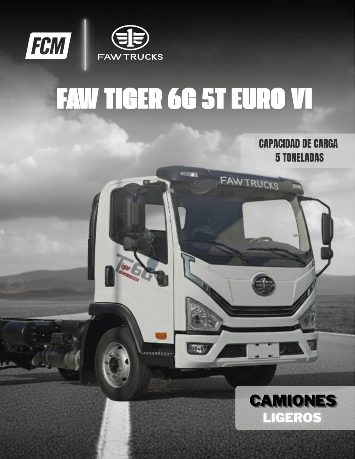 FAW Tiger 6G 5T 1605 Euro VI 2026 — vista 3 del camión FAW Euro VI 2026