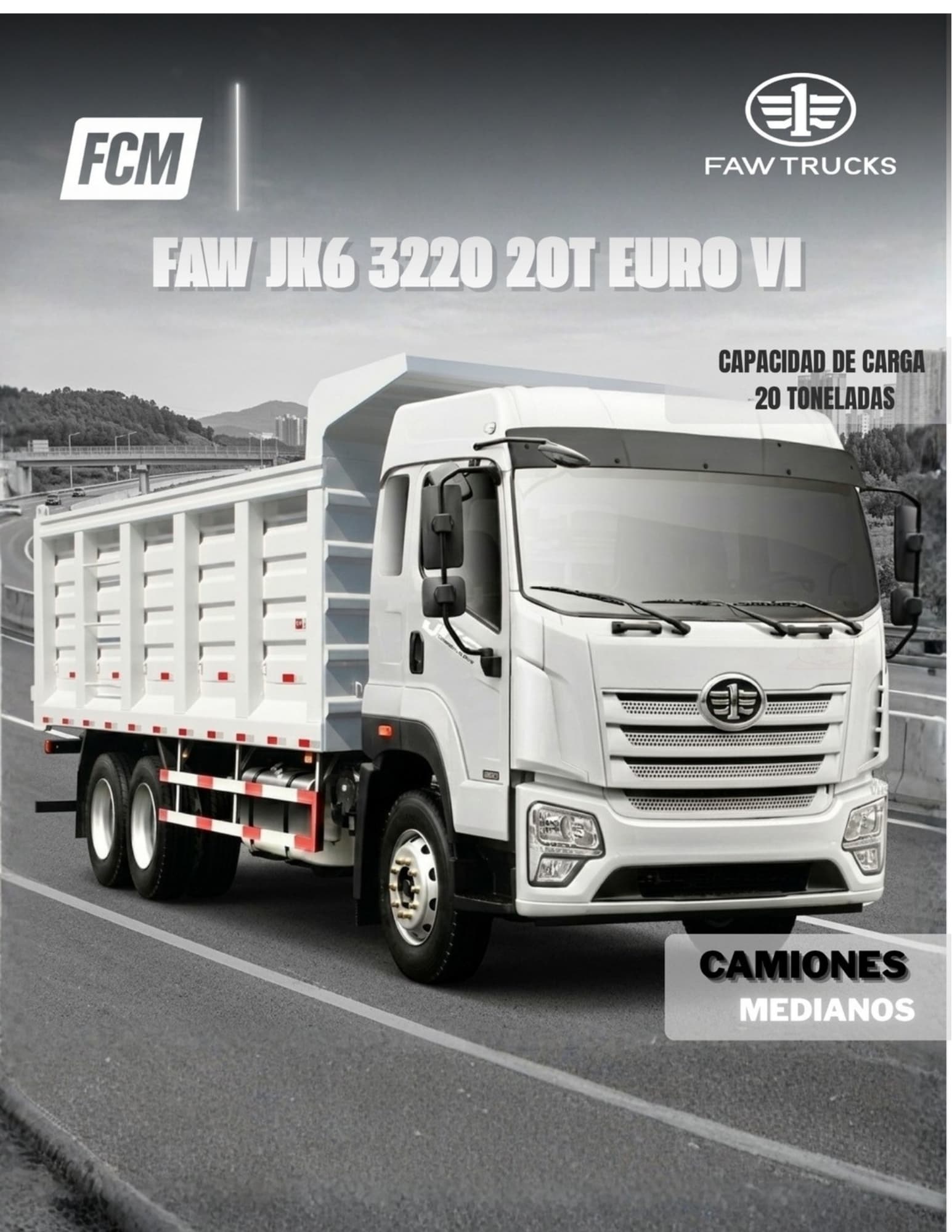 FAW JK6 20T 3220 Euro VI 2026 — vista 3 del camión FAW Euro VI 2026