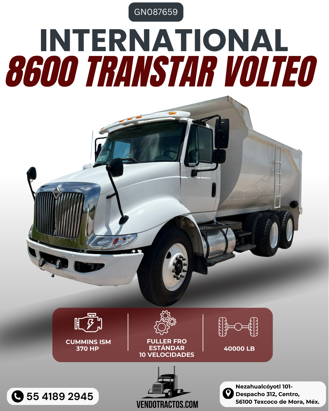 🚛International 8600 Transtar 2016| Gran rendimiento en México