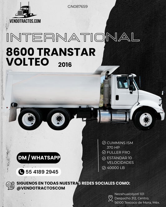 🚛International 8600 Transtar 2016| Gran rendimiento en México