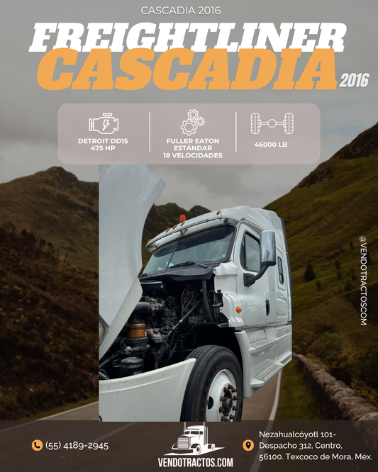 🚛 Freightliner Cascadia 2016 | Máximo desempeño en México