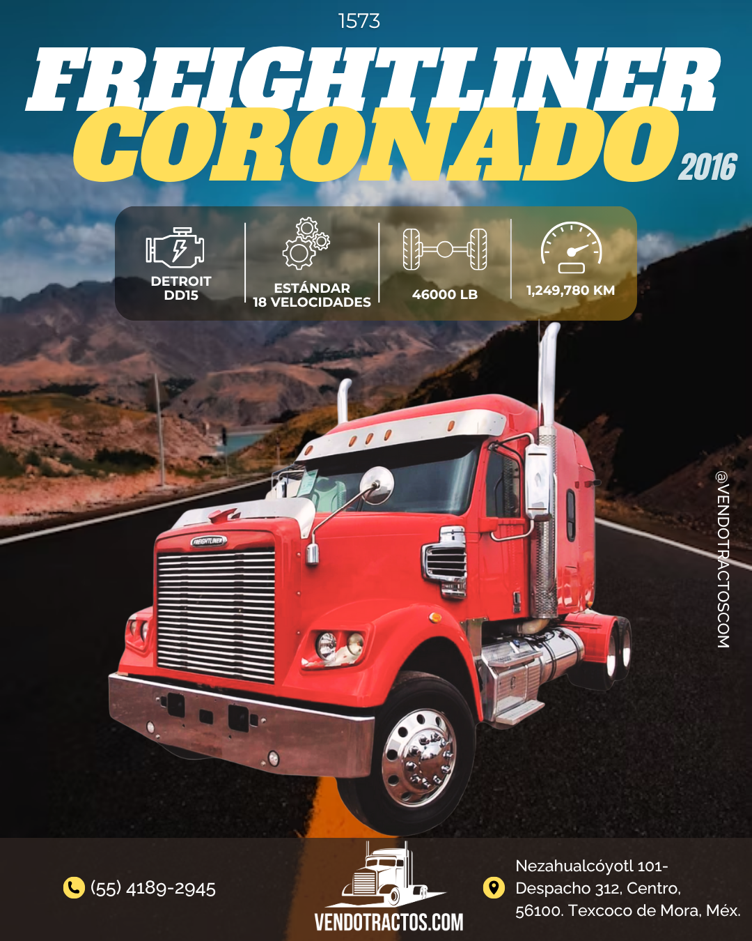 🚛Freightliner Coronado 2016 | Máximo desempeño en México