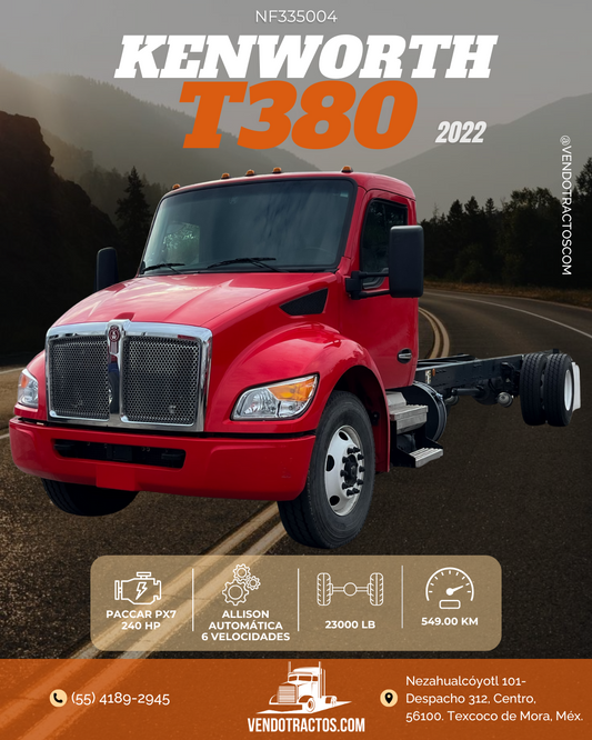 🚛 Kenworth T380 2022 | Gran rendimiento en México