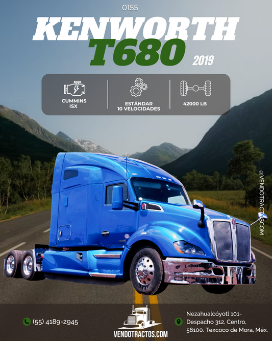 🚛 Kenworth T680 2019 | Gran rendimiento en México