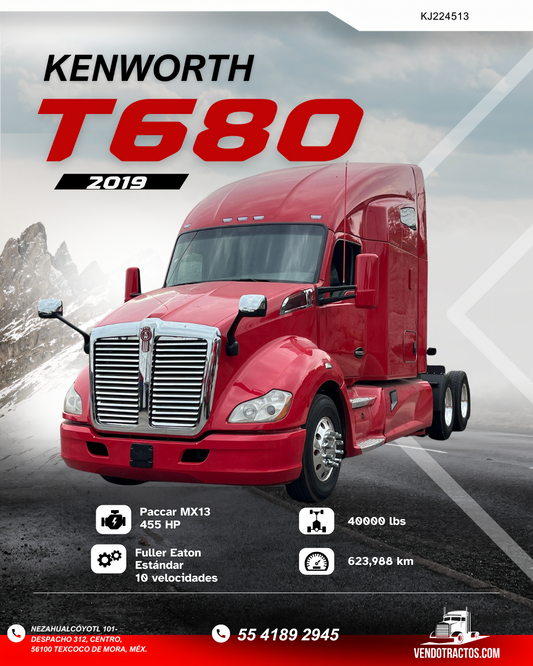 🚛 Kenworth T680 2019 | Gran rendimiento en México
