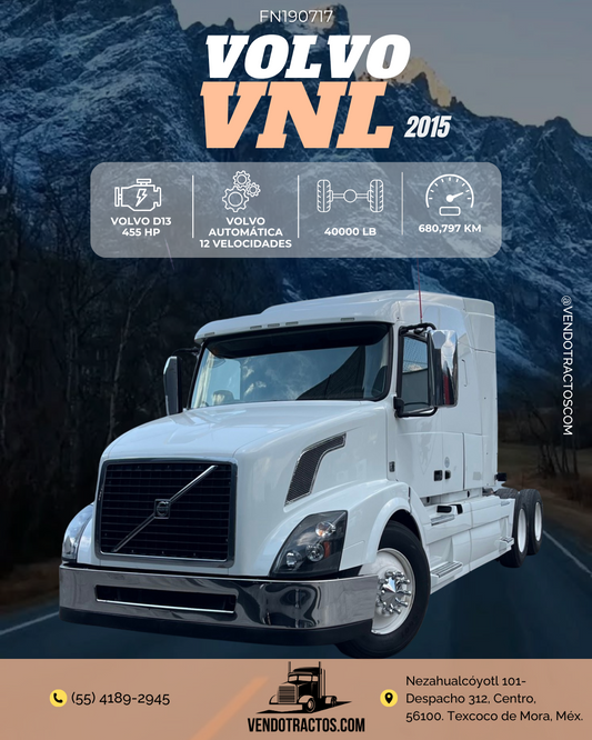 ⚪ Volvo VNL 2015 – Eficiencia automatizada, calidad escandinava