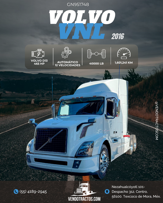 🚛 Volvo VNL 2016 color Blanco