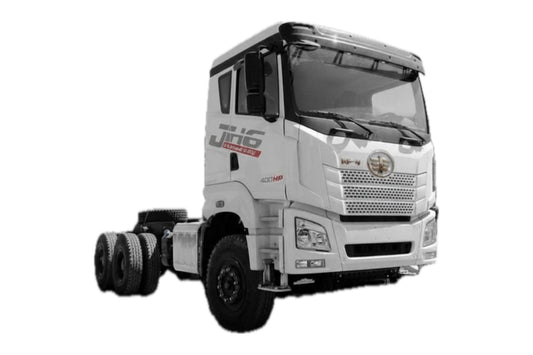 FAW JH6 420 26T chasis cabina Euro VI sobre fondo blanco